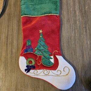 Beautiful Vintage Christmas Stocking